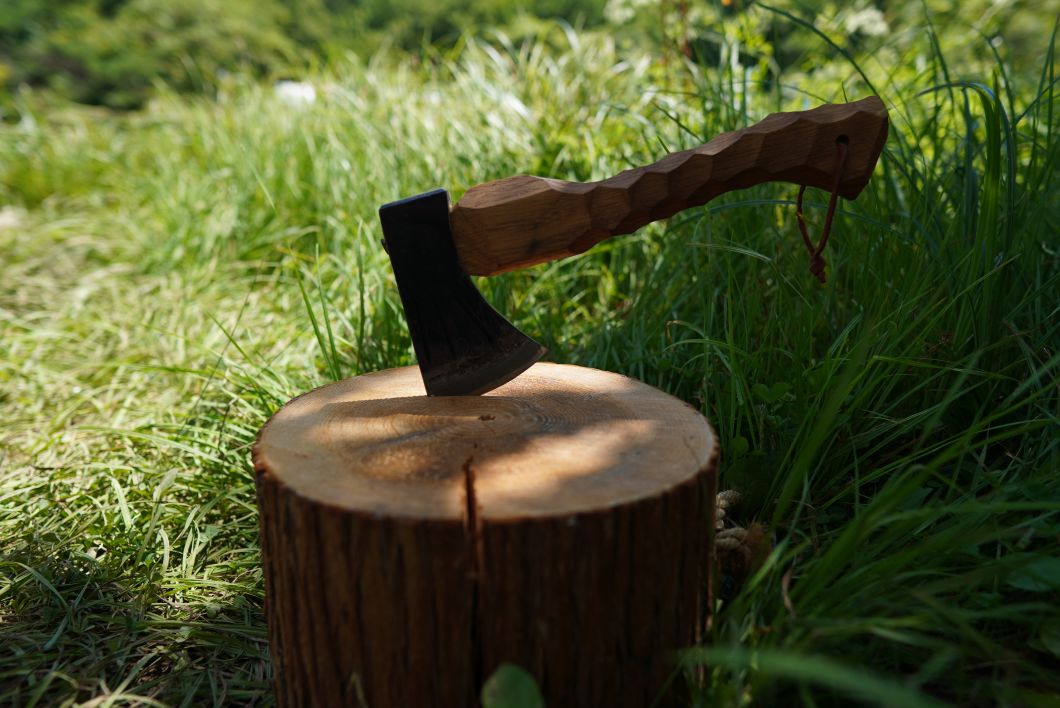 neru design works ono kezuru 380 ネルデザイン Neru Design Works Ono Kezuru 380 Axe - Wood/Iron | Camp